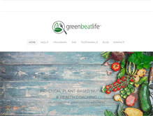 Tablet Screenshot of greenbeatlife.com